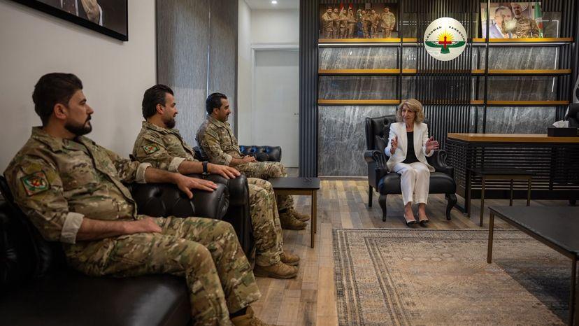 خاتوو شاناز ئیبراهیم ئەحمەد دەزگای دژەتیرۆری بەسەرکردەوە