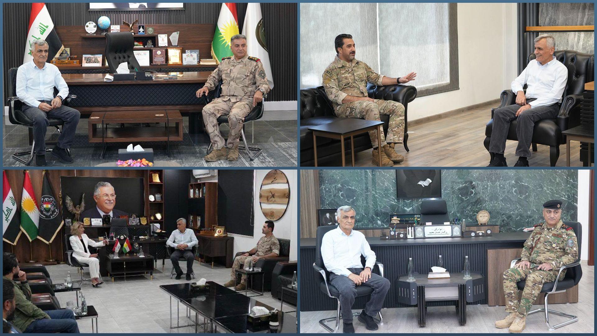 ئەمڕۆ جێگری سەرۆکی یەکێتی چەندین دیداری ئەمنی ئەنجامدا